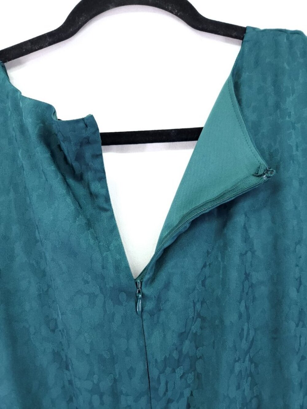 Lane Bryant Women's Green Jacquard Flutter Sleeve Ruffle Midi Dress Plus Size 20 - Picture 10 of 15